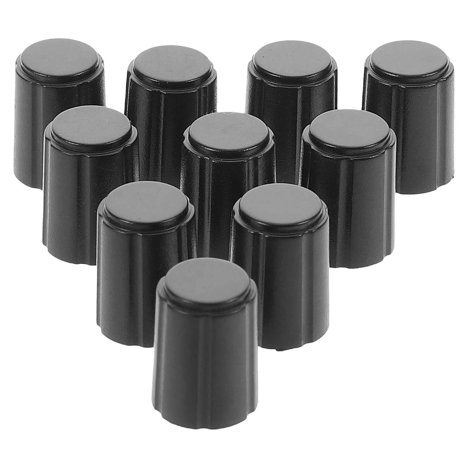 

Plastic Knob Cap Electric Guitar Knobs Replacements Accessories Black for Repair