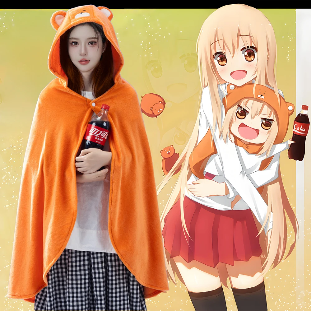 

Doma Umaru Cosplay Costumes Orange Cloak Anime Himouto! Umaru-chan Role Play Halloween Carnival Party Outfit For Women