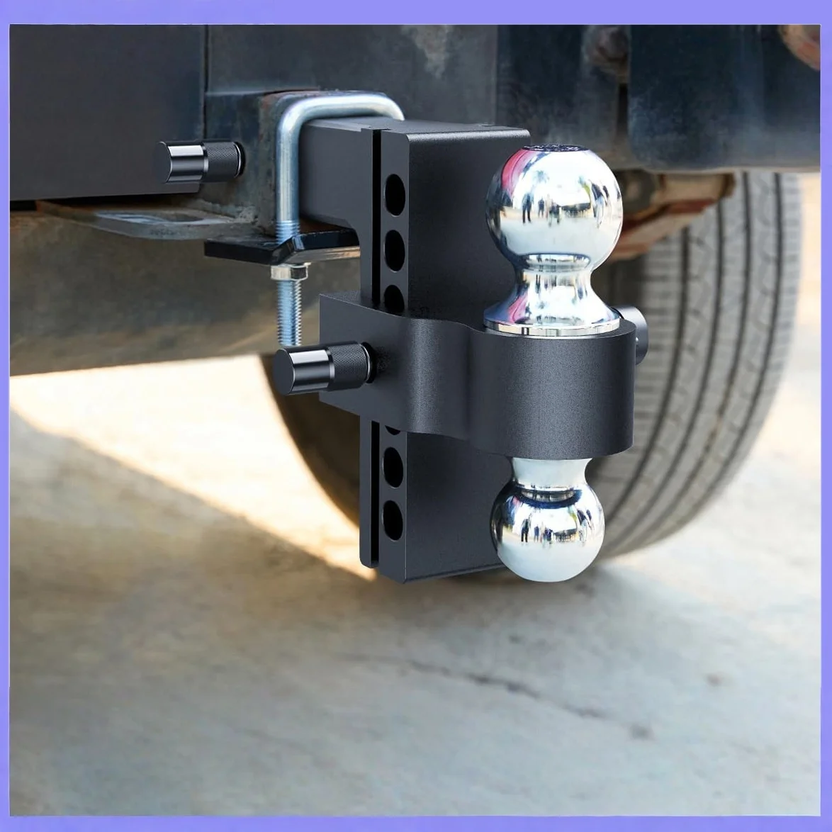 

6-inch adjustable RV trailer ball with anti-loosening device for RV trailers and off-road vehicles, adjustable RV trailer ball