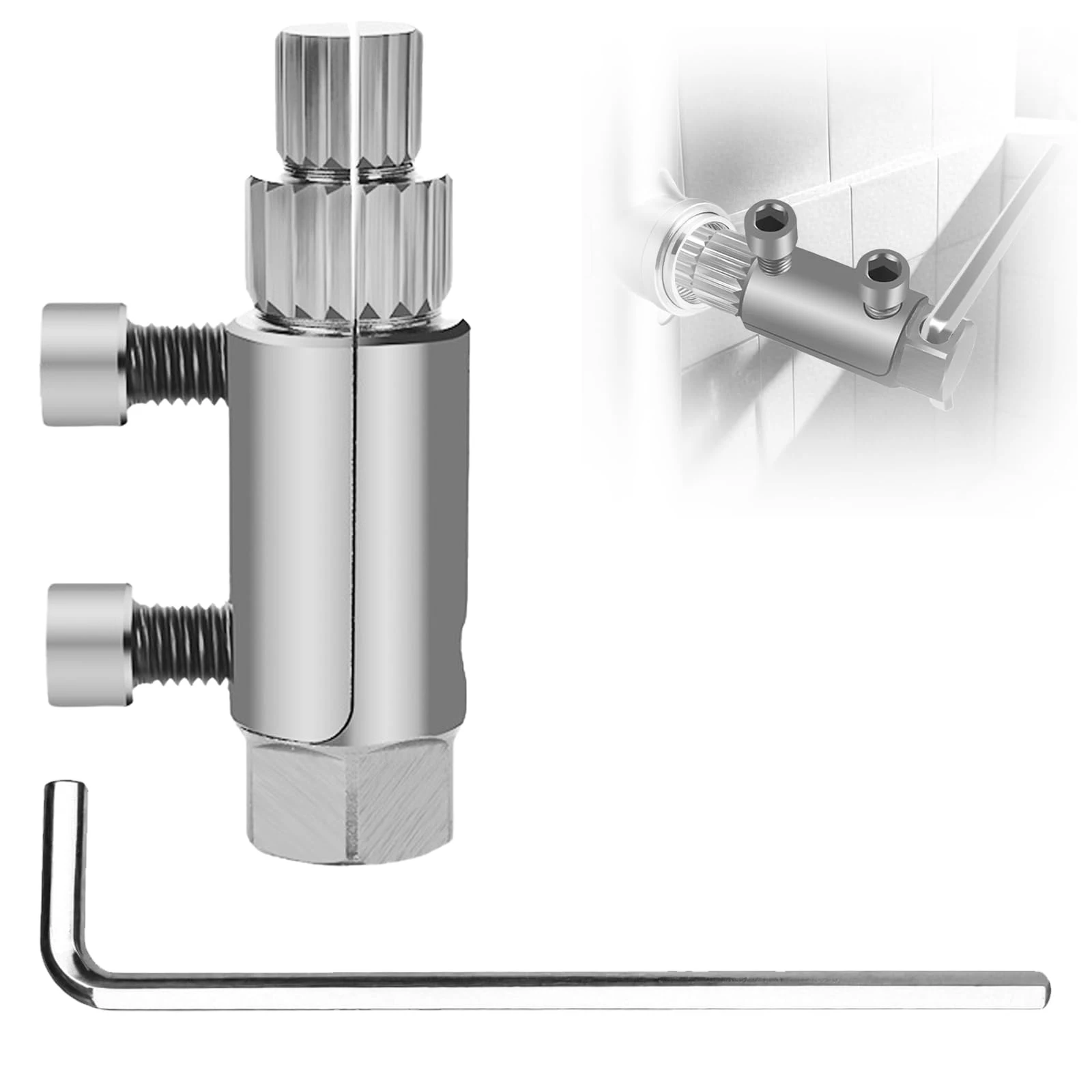 

4/6 Points Universal Faucet Angle Valves Damage Screw Extractor Broken Wire Slide Tooth Removal Tool Water-Pipe Valve Repair