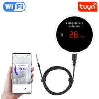 Tuya Smart WIFI Hygrometer Thermometer With External Temperature USB Charge or Rechargable Battery