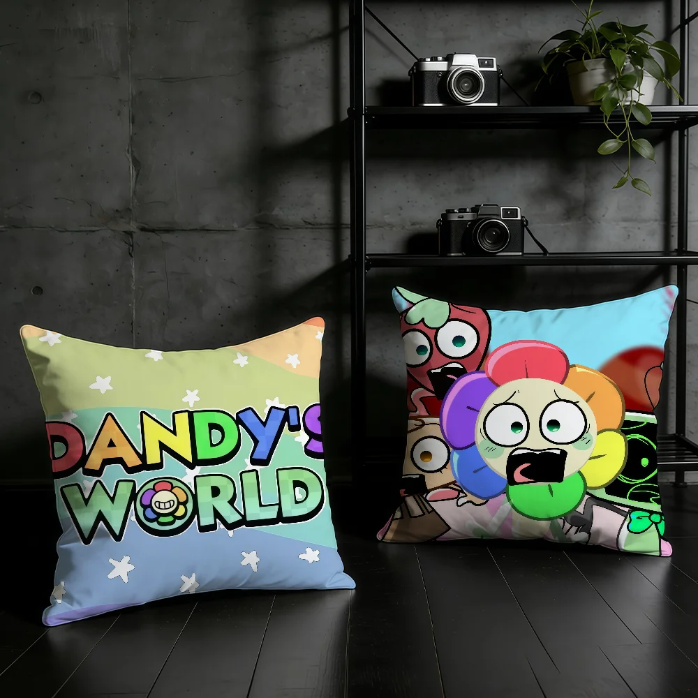 Game D-Dandys World cushion cover Birthday Anniversary Gifts Double Sided Printed Zipper Cushion Cover Soft Skin Bedding