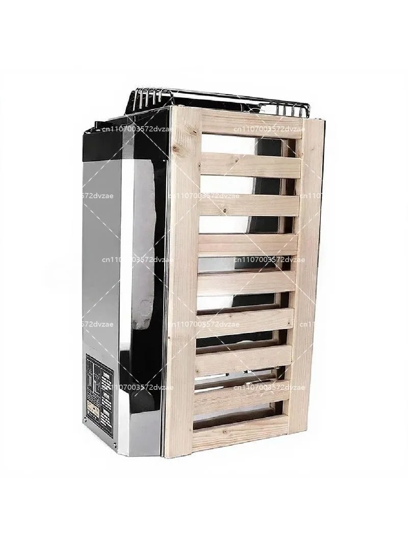 220V Stainless Steel Sauna Heater for Home Use, Indoor Heating Furnace Room Dry Steam Equipment