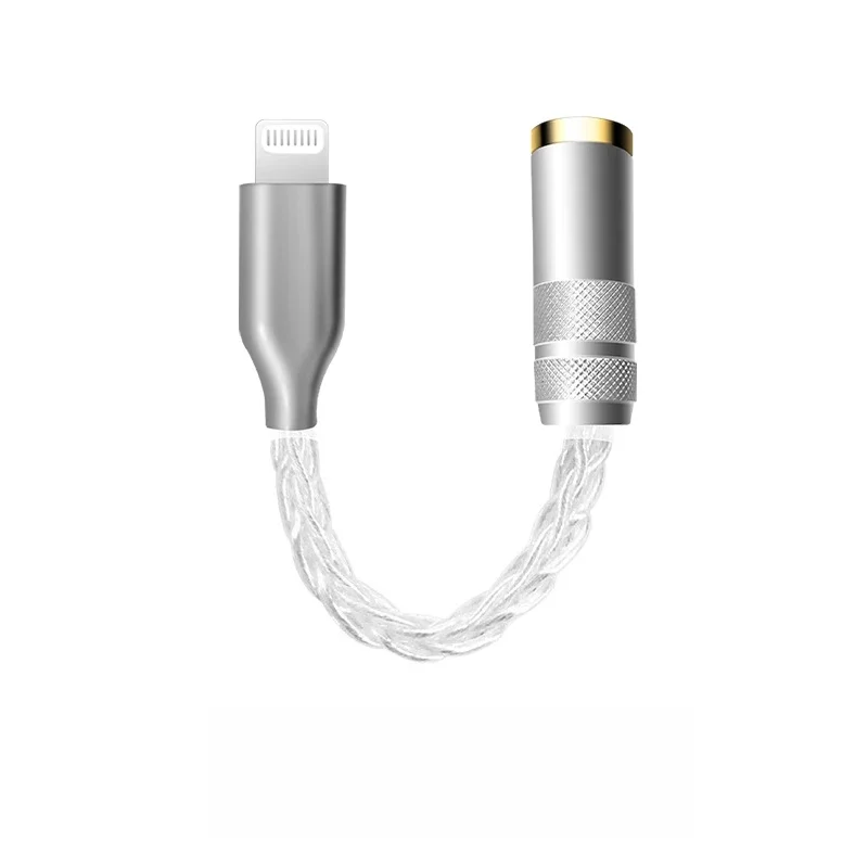 

Earphone adapter is suitable for Apple 13/14 earphone adapter iphone15pro flat head to round head lighting port Huawei
