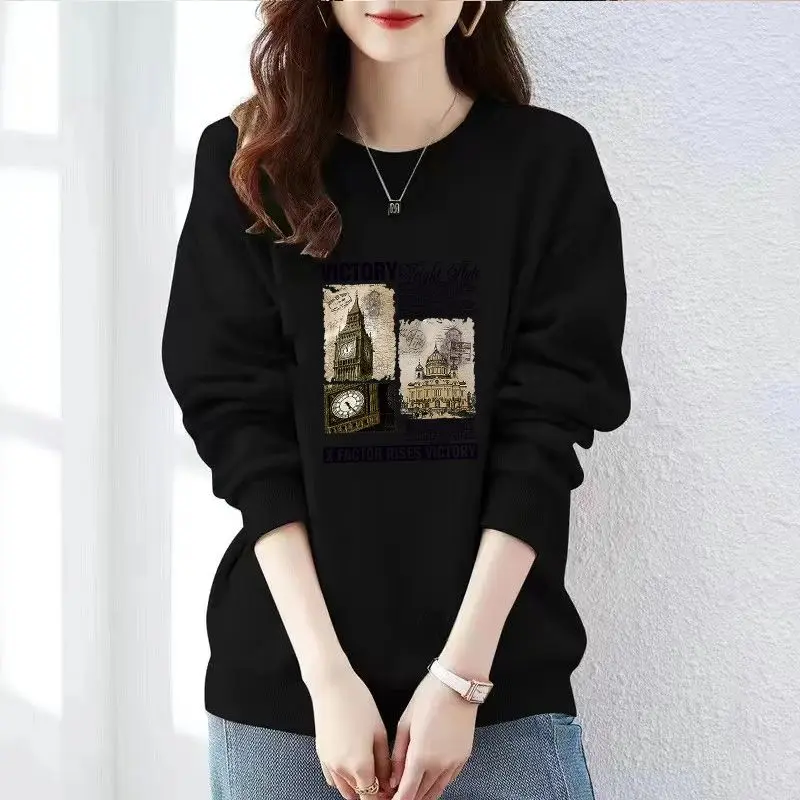 فضفاض سميكة البلوز للنساء ايمو الرياضة الكورية موضة رخيصة البلوز على تعزيز Y2k نمط الجمالية امرأة البلوز القمم #3