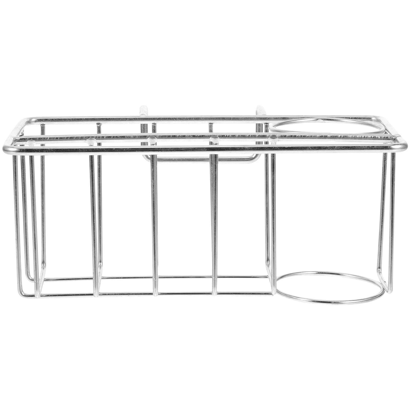 

Stainless Steel Sink Rack Sponge Holder Drying Kitchen Organizer Wall for Sink Bath Storage Household Accessories