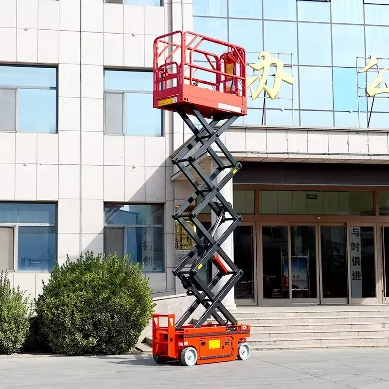 New Style 14M Mobile Platform Lift Movable Lifting Equipment Electric Scaffold Elevator Remote Control Mobile Lifting Platform