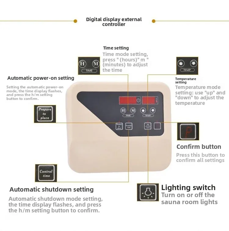 الفولاذ المقاوم للصدأ ساونا فرن تبخير جاف ساونا معدات حمام القدم غرفة البخار فرن تبخير العرق #3