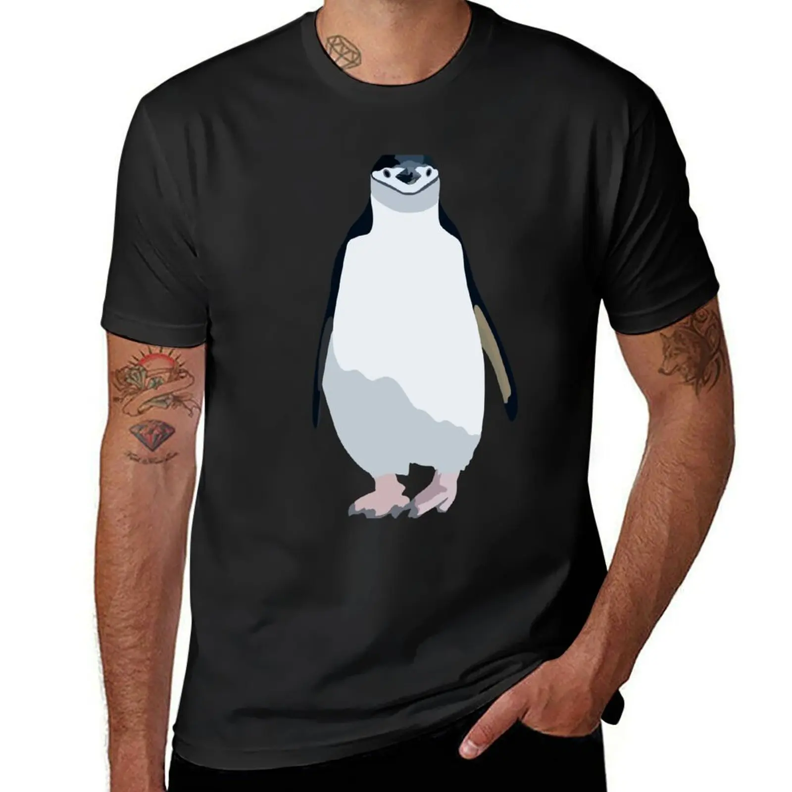 C is for Chinstrap Penguin T-Shirt shirts graphic tees korean fashion plain black t shirts men