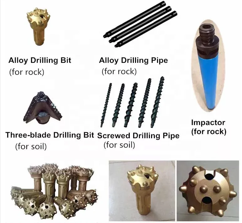 Portable Rotary Borehole Drilling Rig Hard Rock Mining Small DTH Drilling Rig Machine