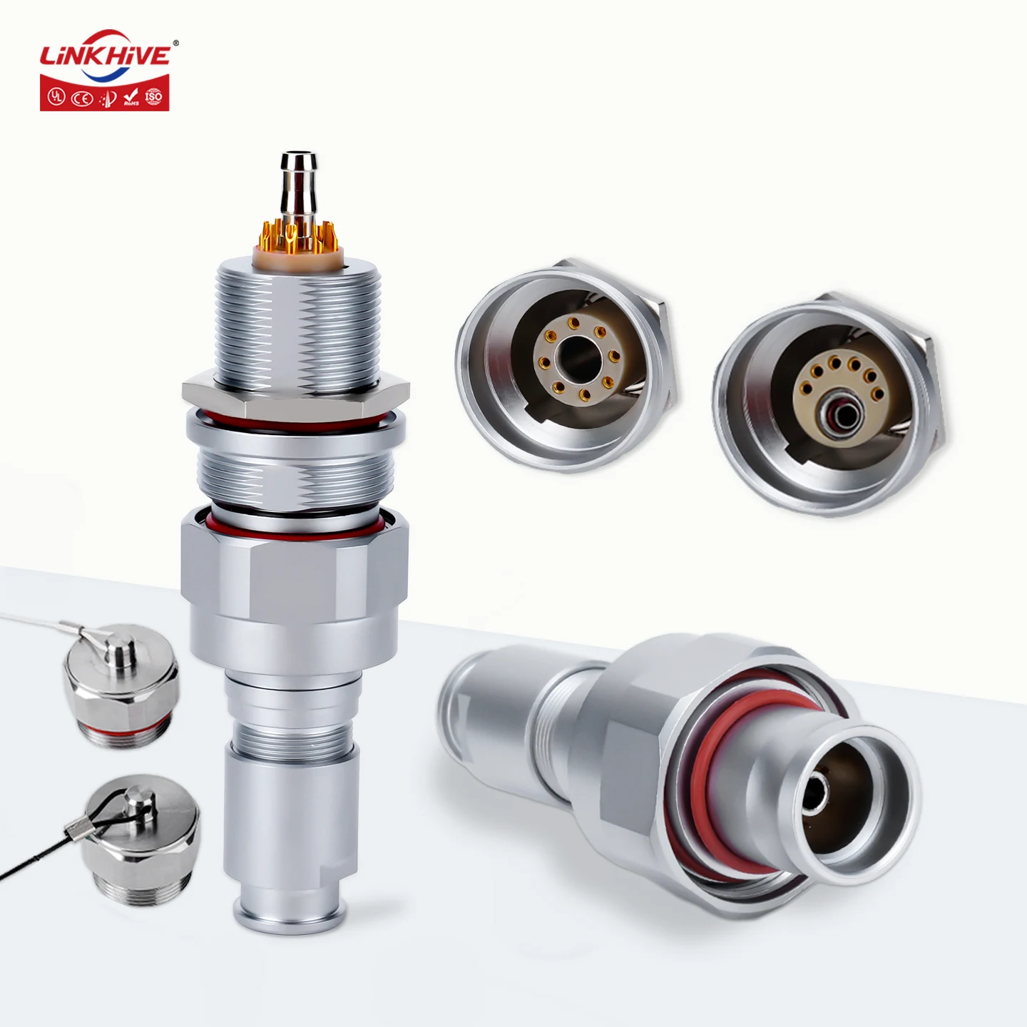 FVG Plug EVG Socket 1W 2W 3W 102 104 106 108 118 206 113 806 810 808 813 906 Pin Pneumatic-Electric Coaxial Push Pull Connector