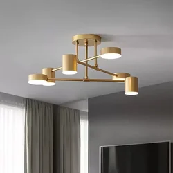 Candelabro LED moderno, luces de techo minimalistas para sala de estar, comedor, dormitorio, decoración del hogar, accesorios de iluminación interior, Lustre