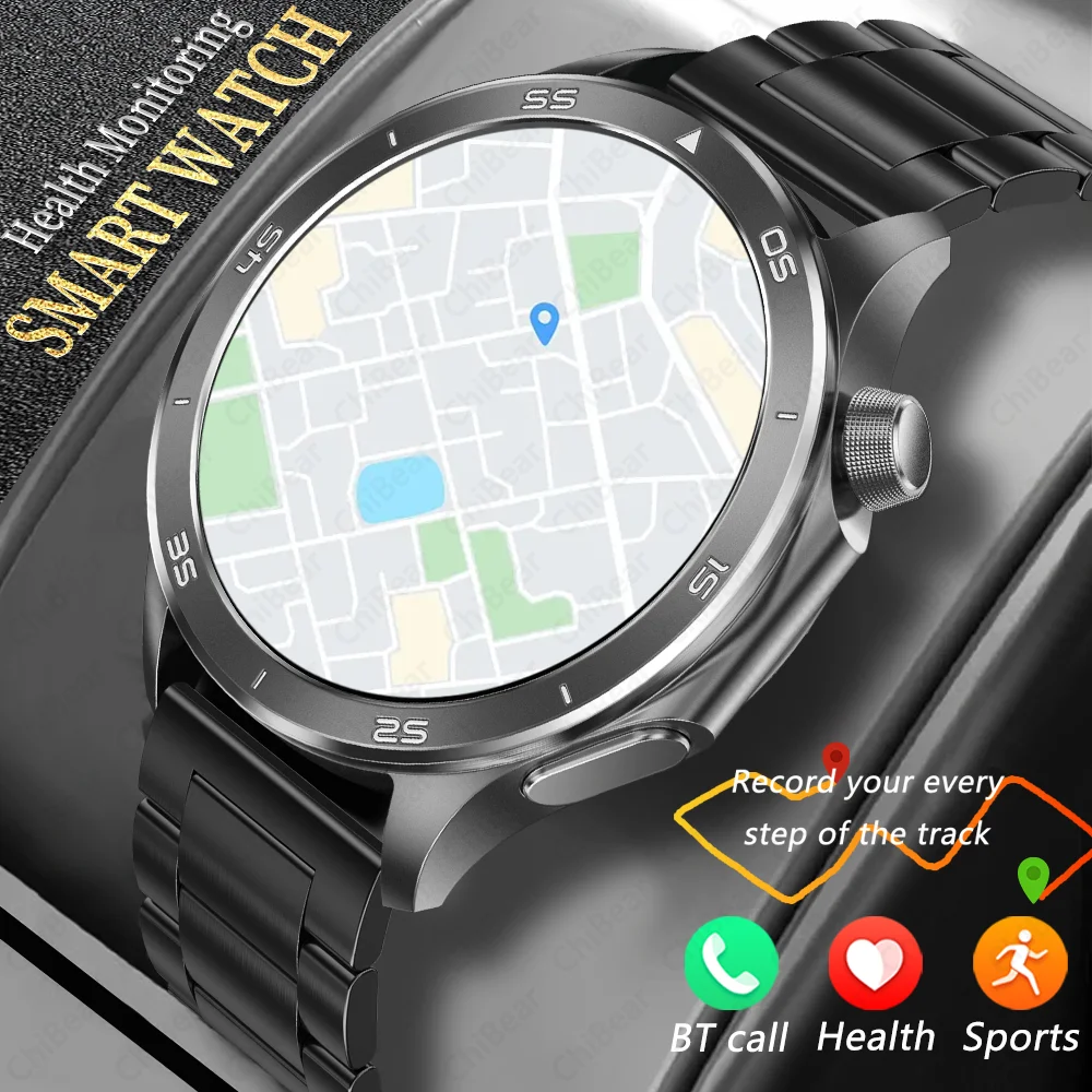 

2025 New GPS Fitness Smartwatch Compas Sports Mode Heart Rate Bluetooth Call HD Screen Waterproof Smart Watch For Men Women