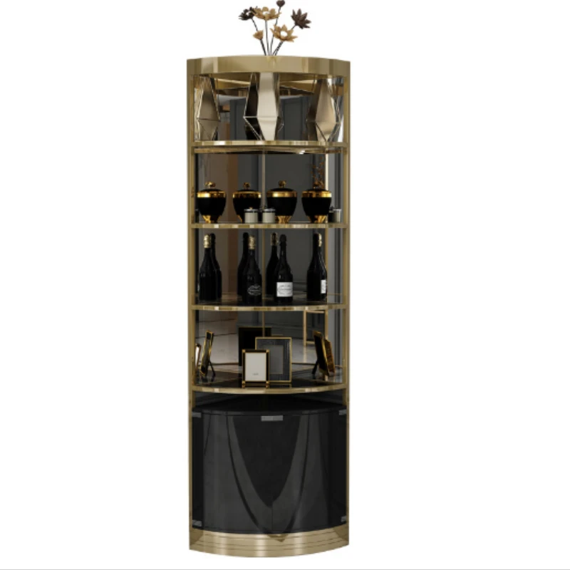 

Dining-room wine cabinet household relies on wall metal floor type sitting room high-grade adornment to reveal ark