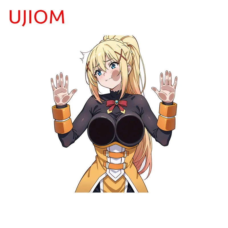 UJIOM Breasts On Glass Darkness Alluring Mirror Wall Sticker Fashion Personality Attractive Decal Suitable For Surfboard Decor