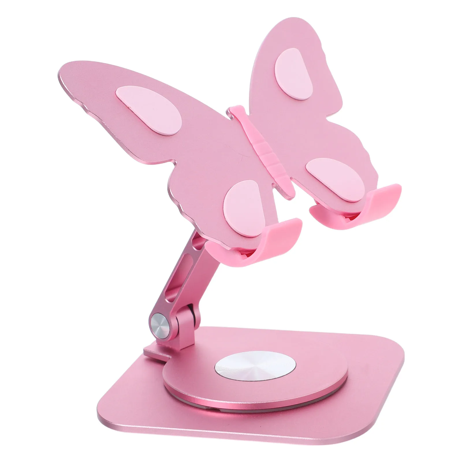 

Foldable Phone Stand Adjustable Rotating Lifting Compact Portable Desk Holder Universal Cellphone Holder for Video Calls