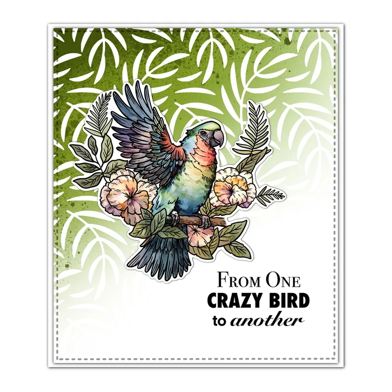 Painted Birds And Nest Cutting Dies Clear Stamps DIY Scrapbooking Supplies Metal Dies Silicone Stamps For Cards Album