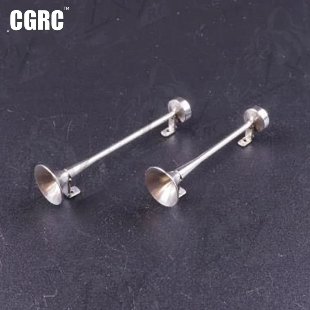 

1 Pair Metal Simulation Horn Decoration For 1/14 Tamiya RC Truck Dump 3363 56348 56352 Actros Scania R620 56323 R730 MAN TGX