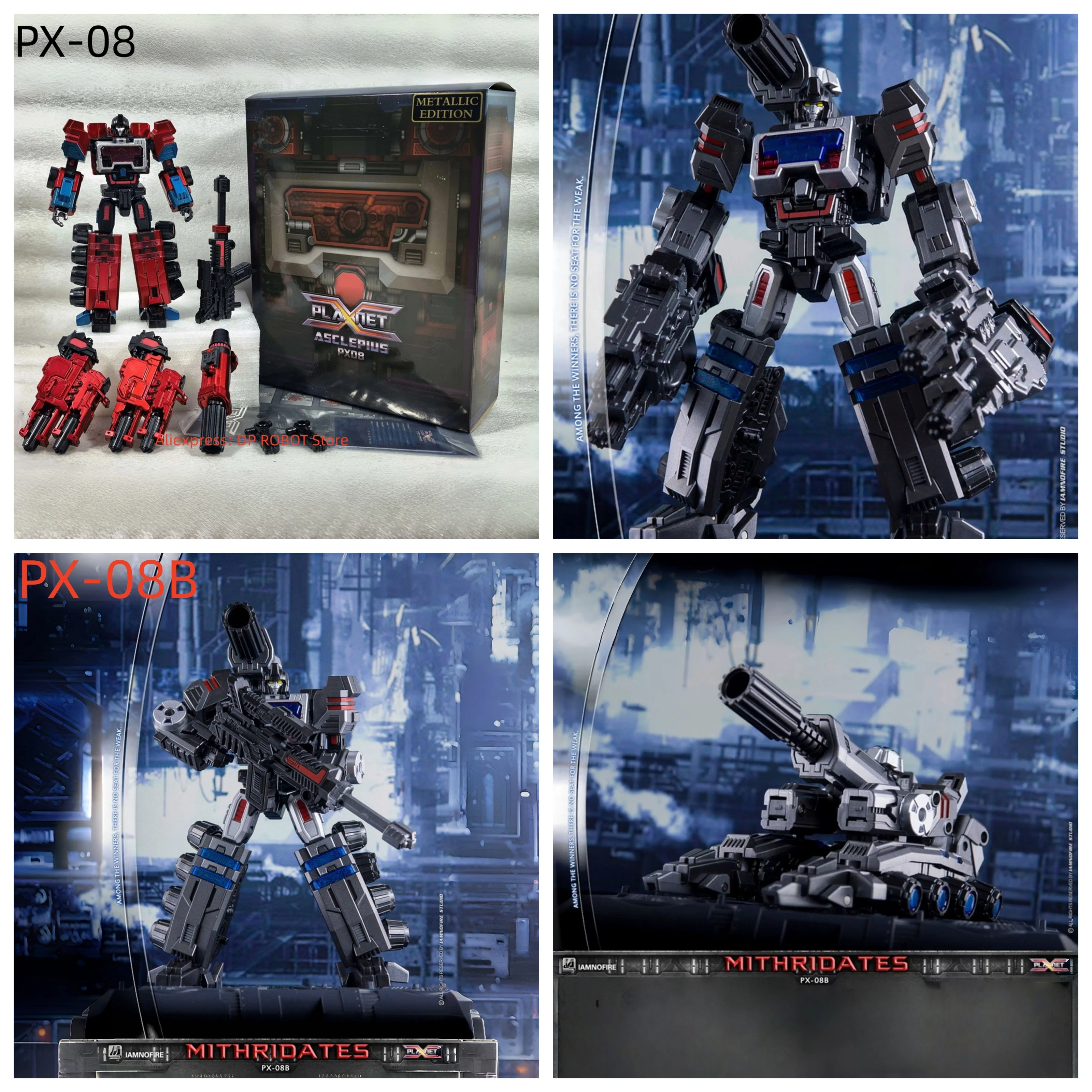 

[IN STOCK] Transformation Planet X PX-08 PX-08B Perceptor Asclepius FOC Mithridates Action Figure Robot With Box