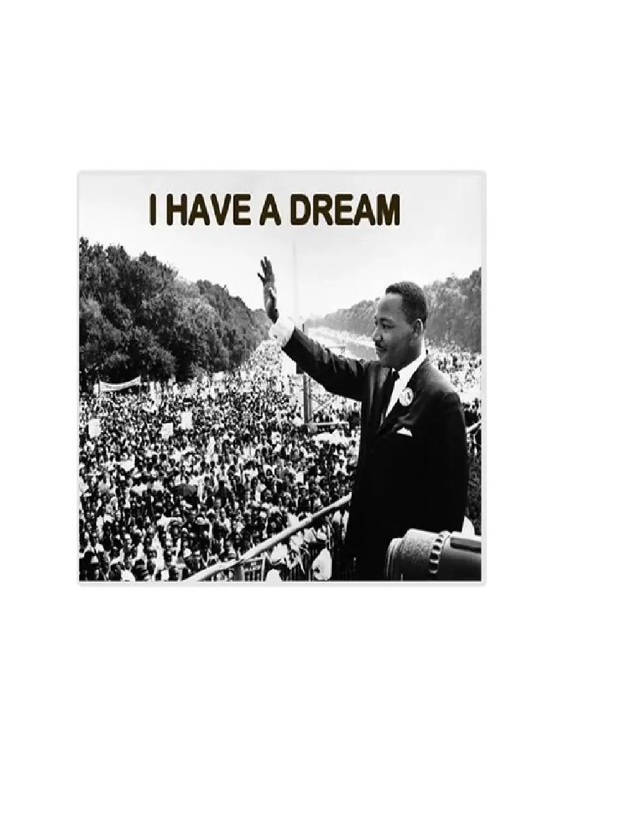 ملهمة مارتن لوثر كينغ لدي حلم تحفيزية إقتباس قماش اللوحة المشارك طباعة جدار الفن لديكور المنزل
