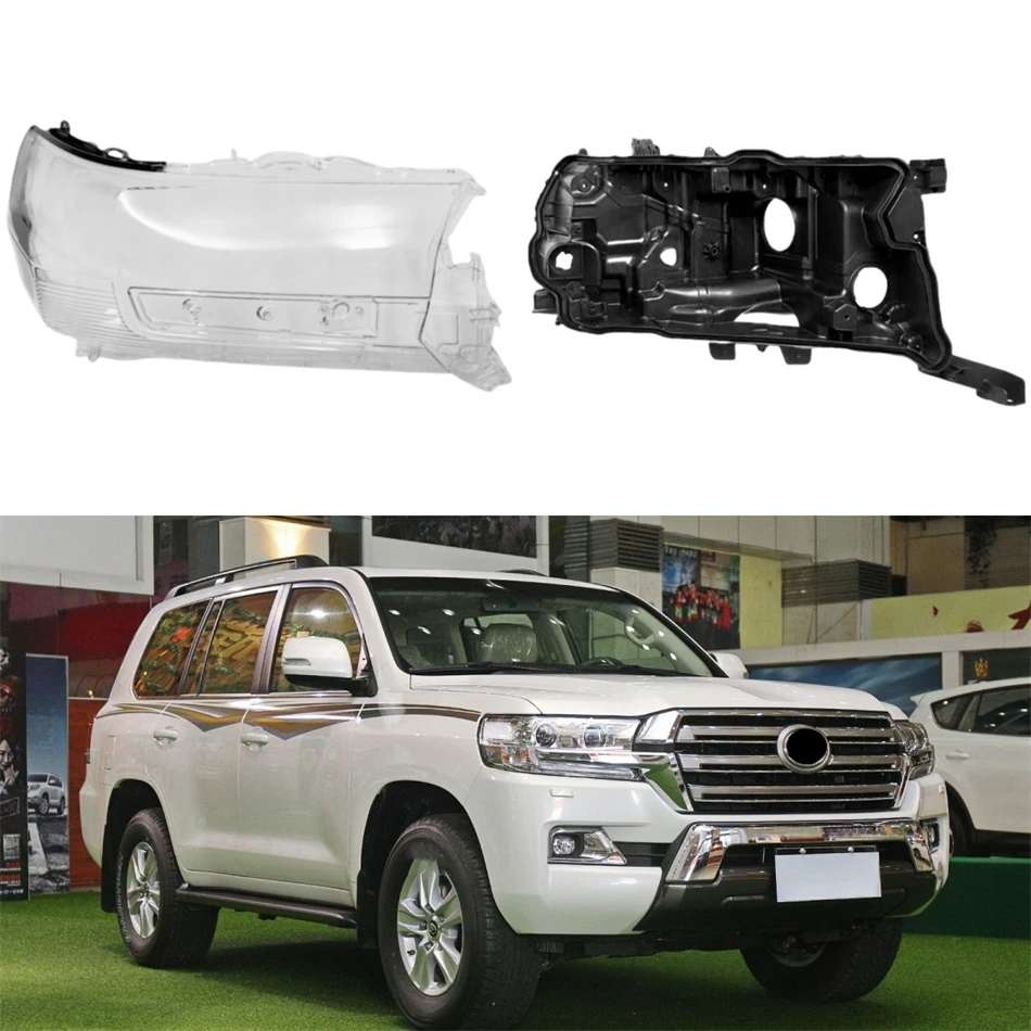 

For Toyota Land Cruiser 2016 2017 2018 Car Interior Replacement Parts Glass Headlights Headlight Bottom Shell