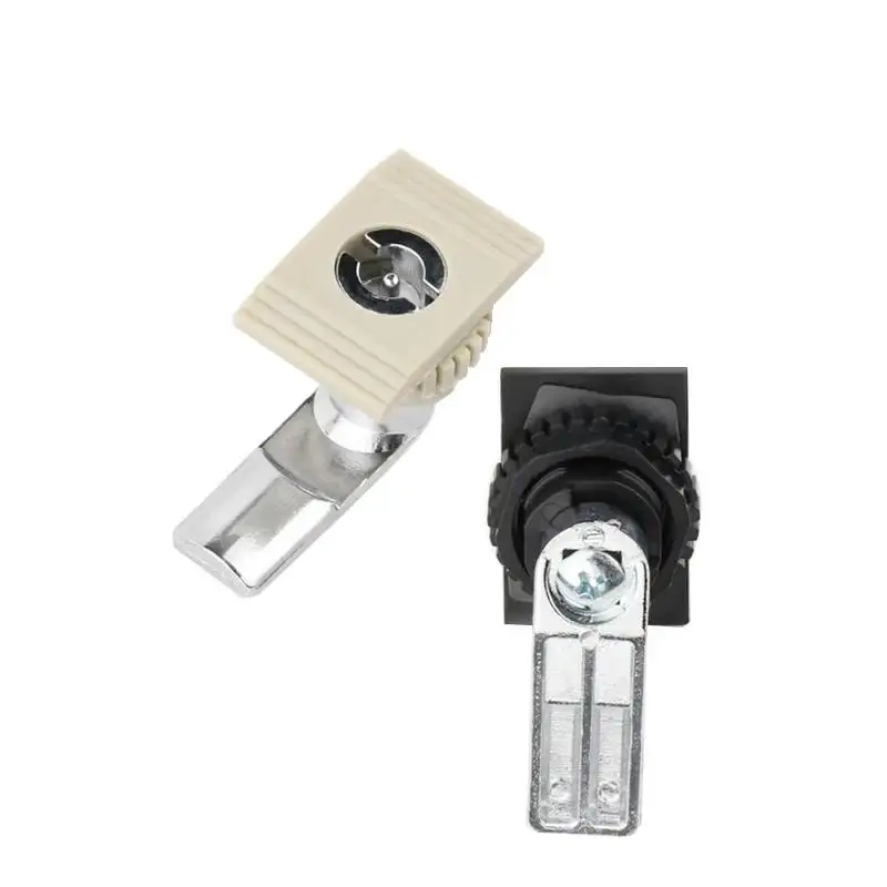 MS7010 Square Tongue Cylindrical Plastic Cabinet Lock For Distribution Box Accessory Electrical Control Switchgear