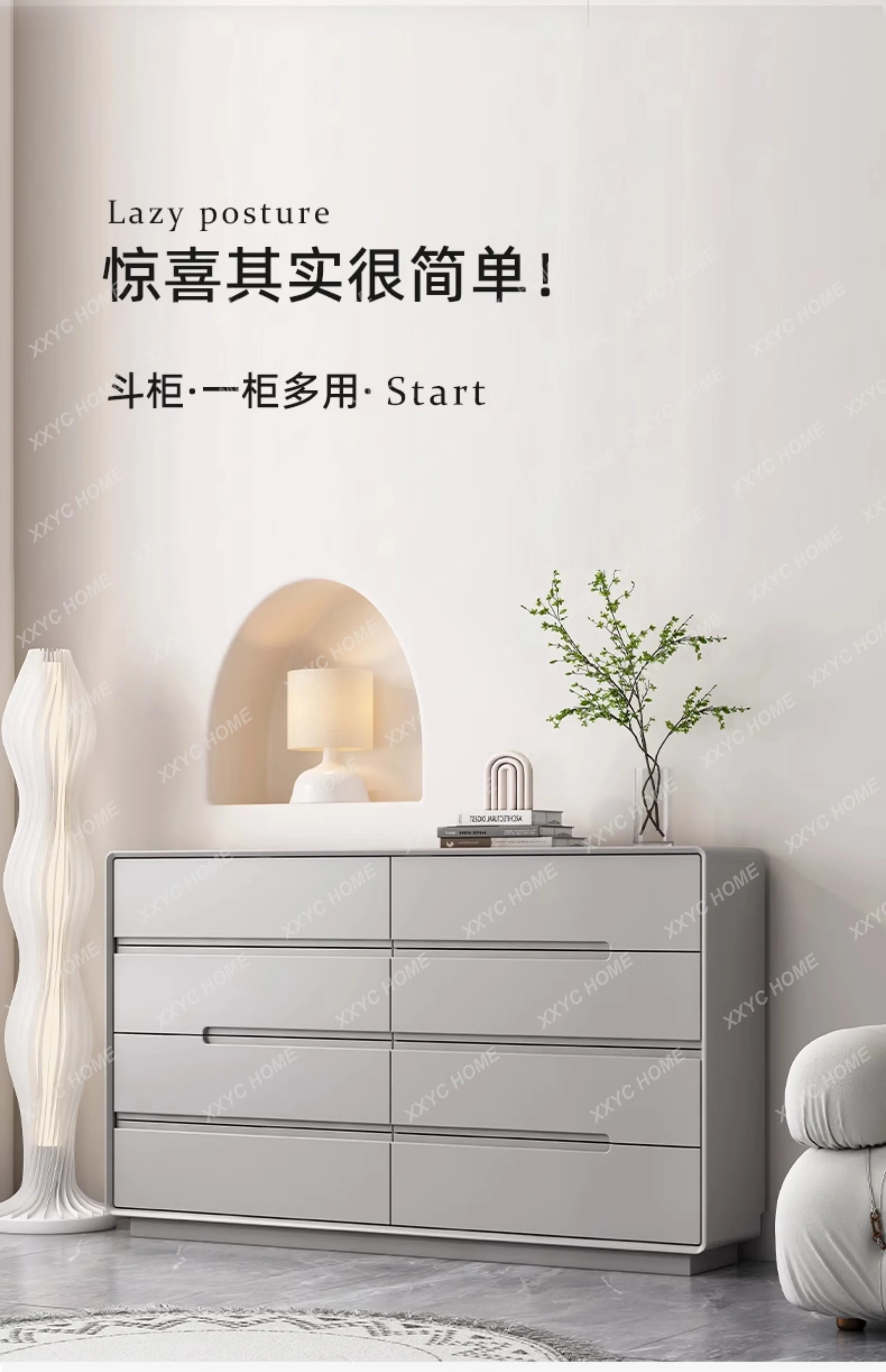 Armário moderno e minimalista para sala de estar