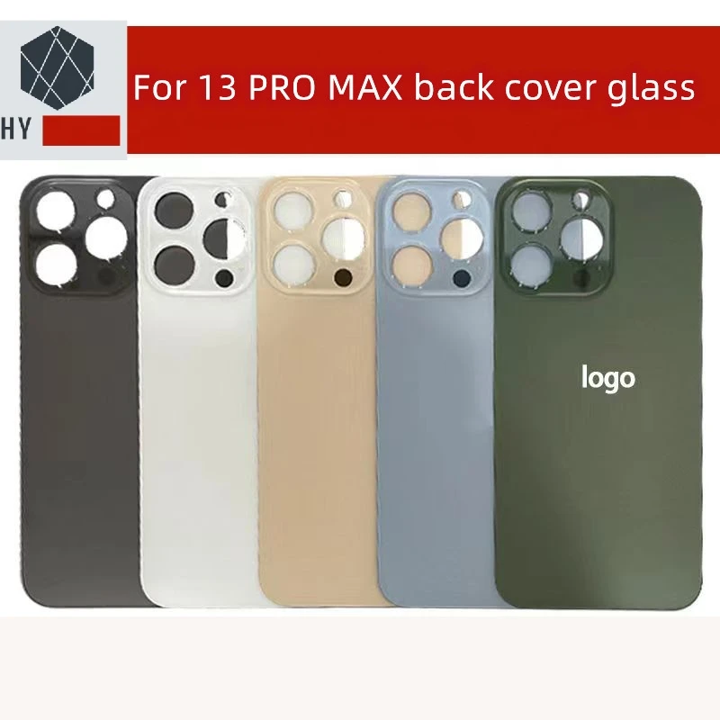 10Pcs large hole Back Glass For iPhone 11 12 Mini 13 14 15 Plus Pro Max Rear Battery Cover Replacement