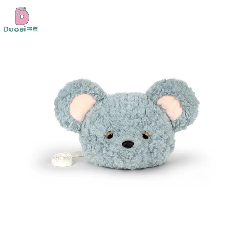 حقيبة كتف يابانية لطيفة على شكل حيوان من القطيفة، حقيبة كتف كرتونية ناعمة ونابضة بالحياة، حقيبة كروس لطيفة، هدية عيد ميلاد للأطفال