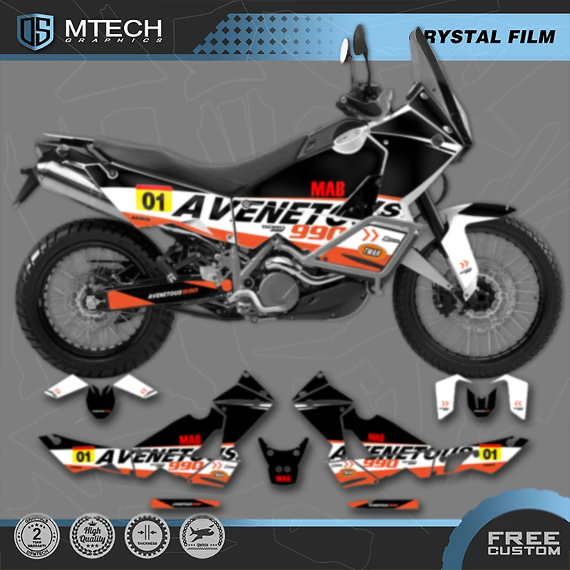 DSMTECH Custom Motorcycle Graphics Decals Stickers Kits For KTM 2003 2004 2005 2006 2007 2008 2009 2010 2011-2016 ADV990 005
