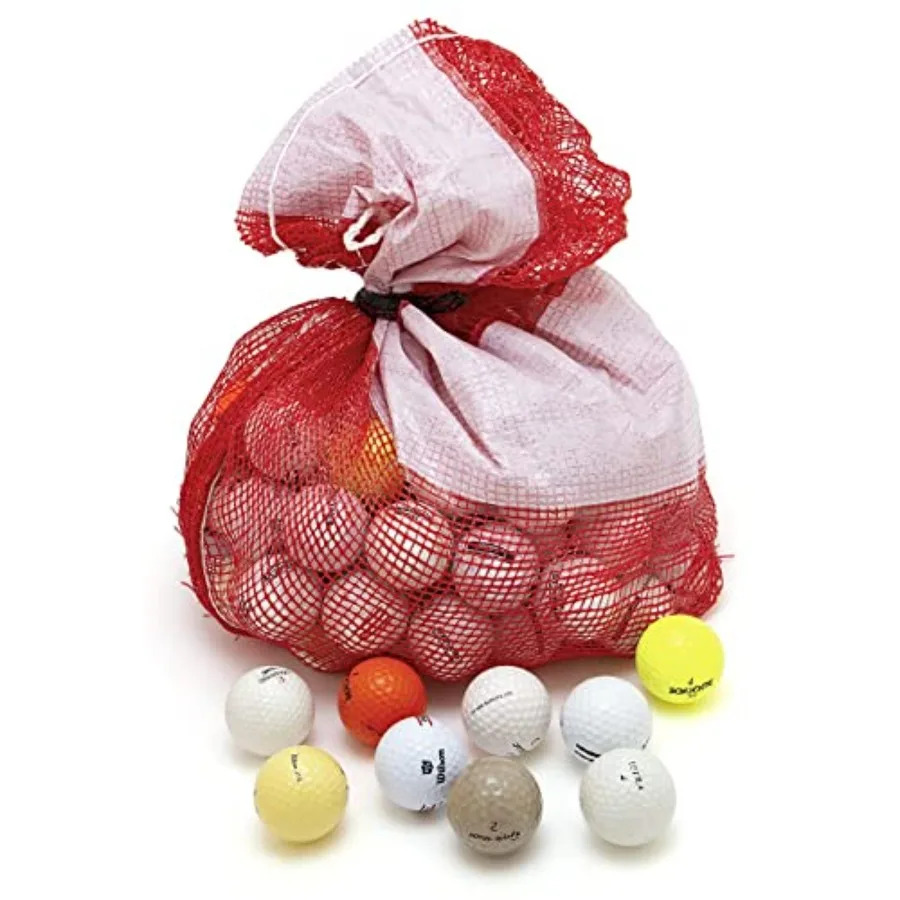 

Recycled Hit-Away Used Golf Balls - Cheap Bulk Golfballs Perfect for Practice Range Hitting - Mix Comes in a Mesh Ball Carrying