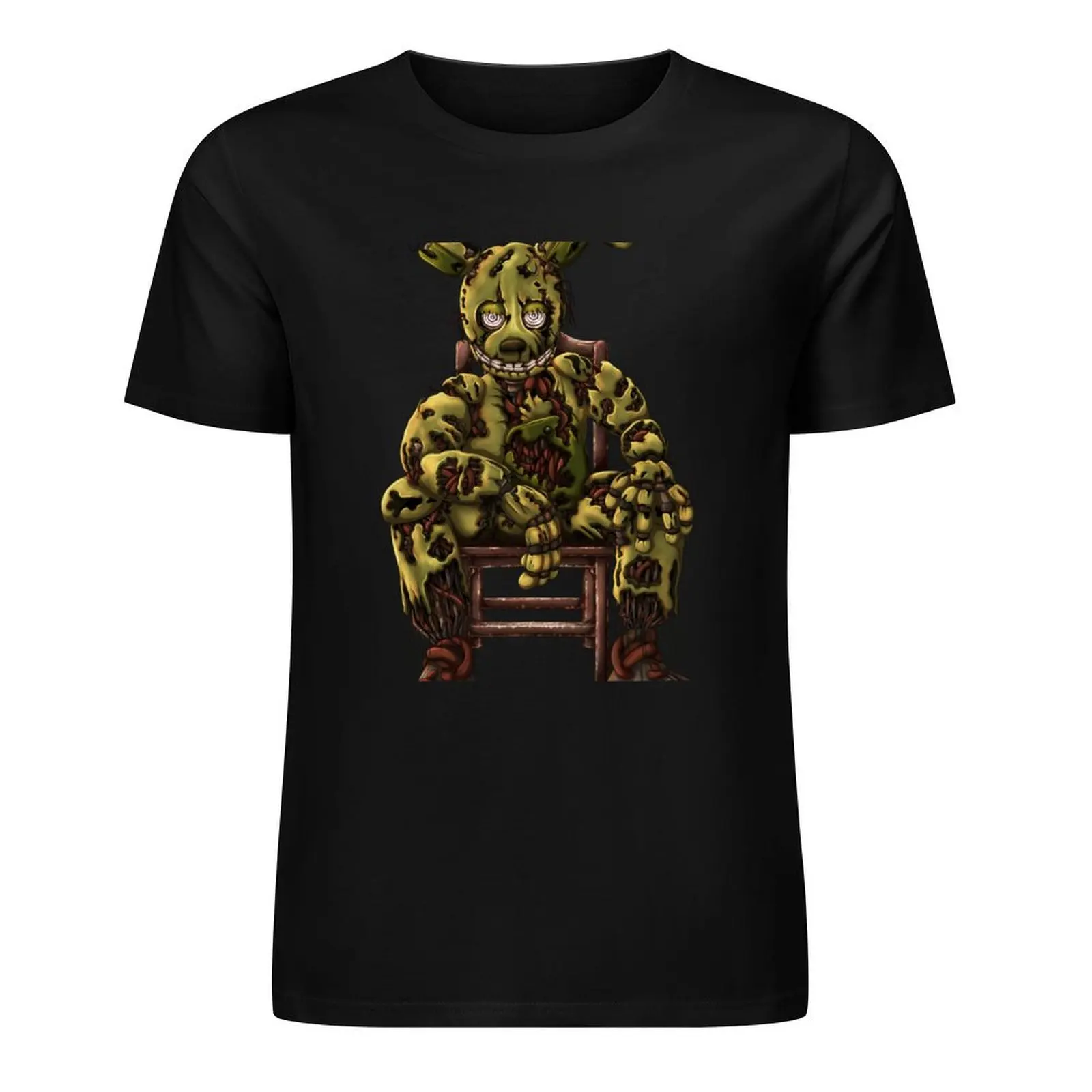 Springtrap sat in chair T-Shirt rapper graphic tees blacks mens graphic t-shirts funny