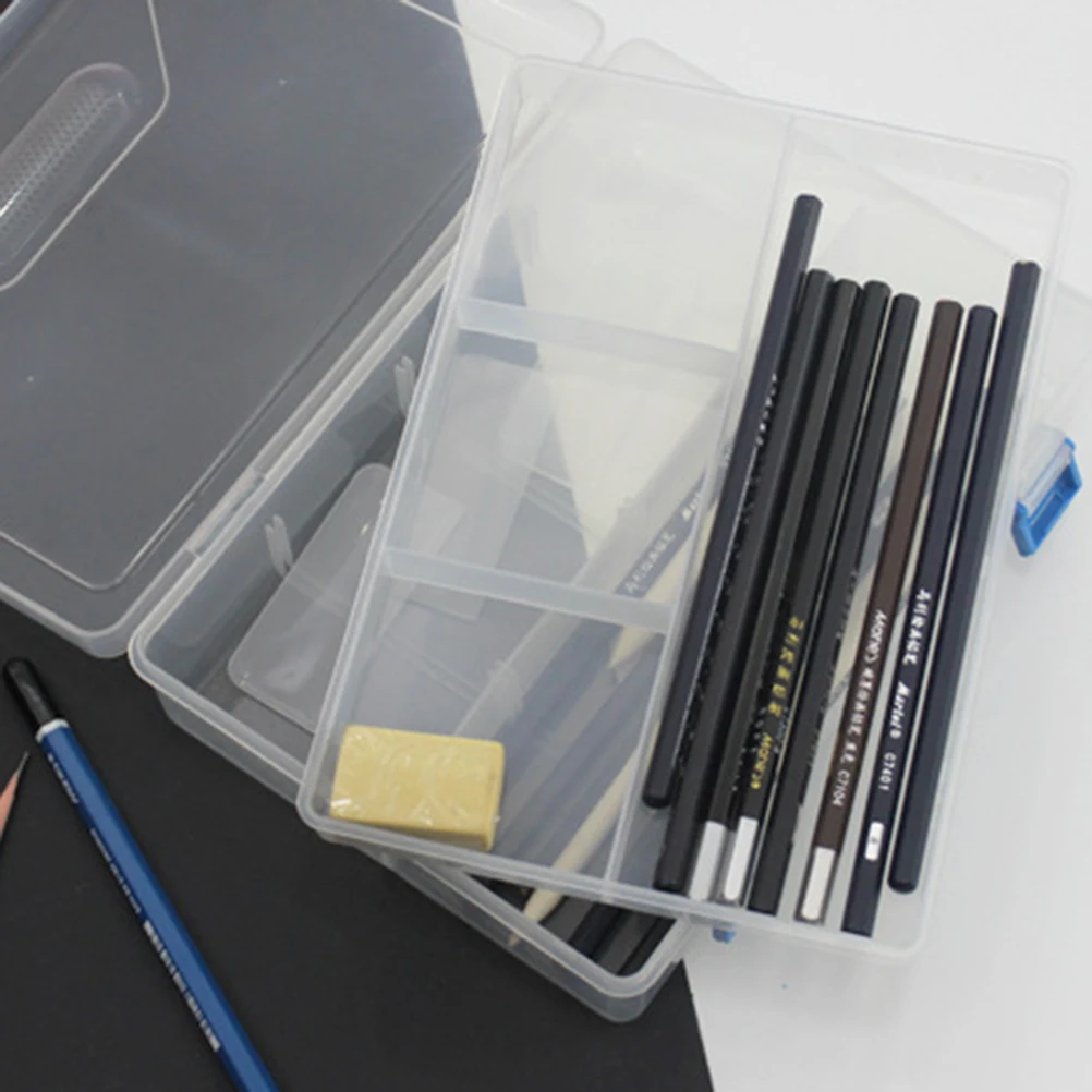 

plastic pencil box plastic pen box large pencil case transparent pencil case