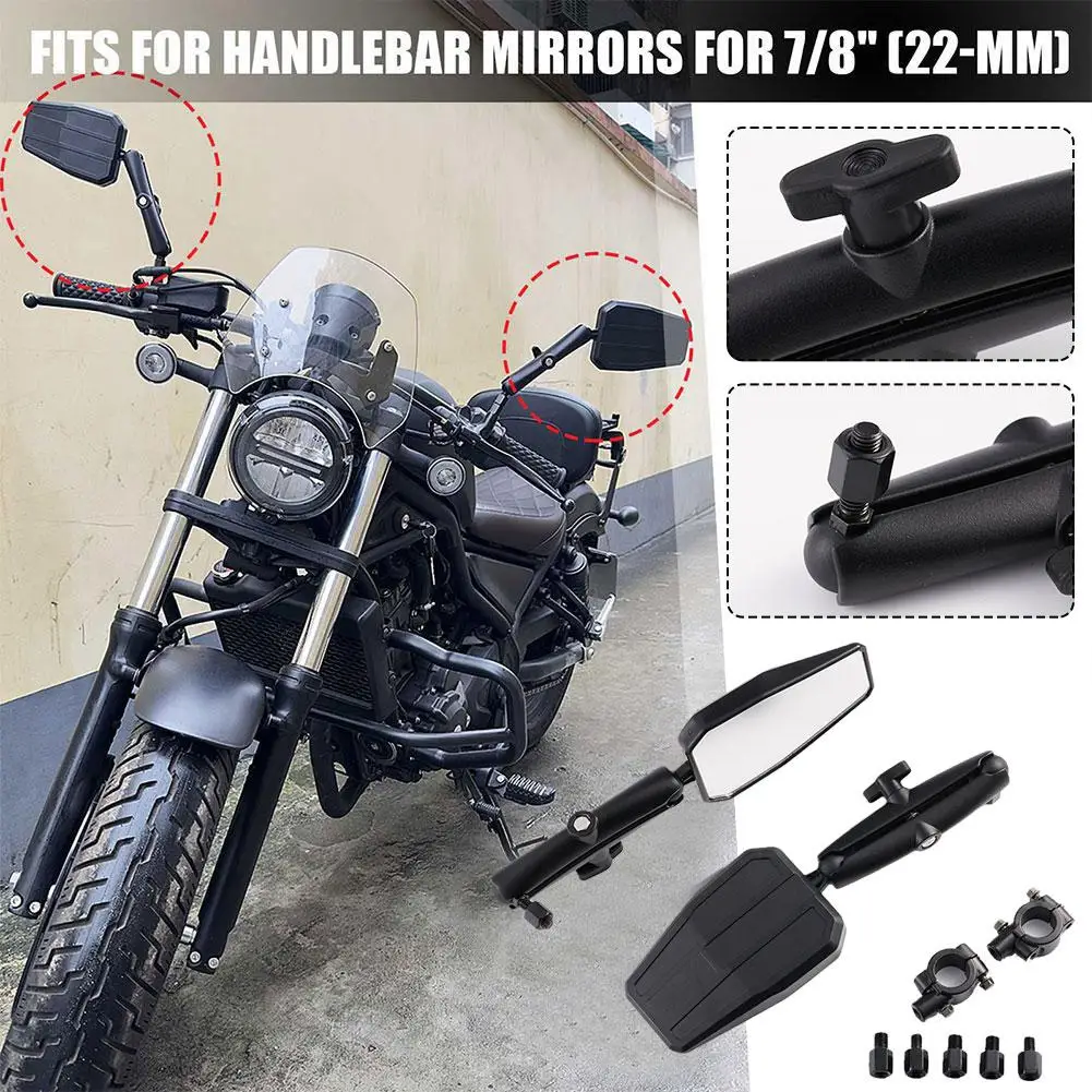 

For Adventure ADV Motorcycle Westwind Rearview Mirror Wide Handlebar Accessories View Off Mirrors Moto Road Foldable X4X3