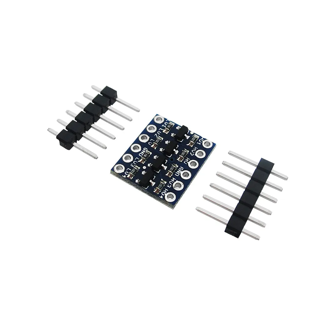 новый! 100 шт./лот, 4-канальный преобразователь логического уровня IIC I2C, двунаправленный модуль от 5 В до 3,3 В
