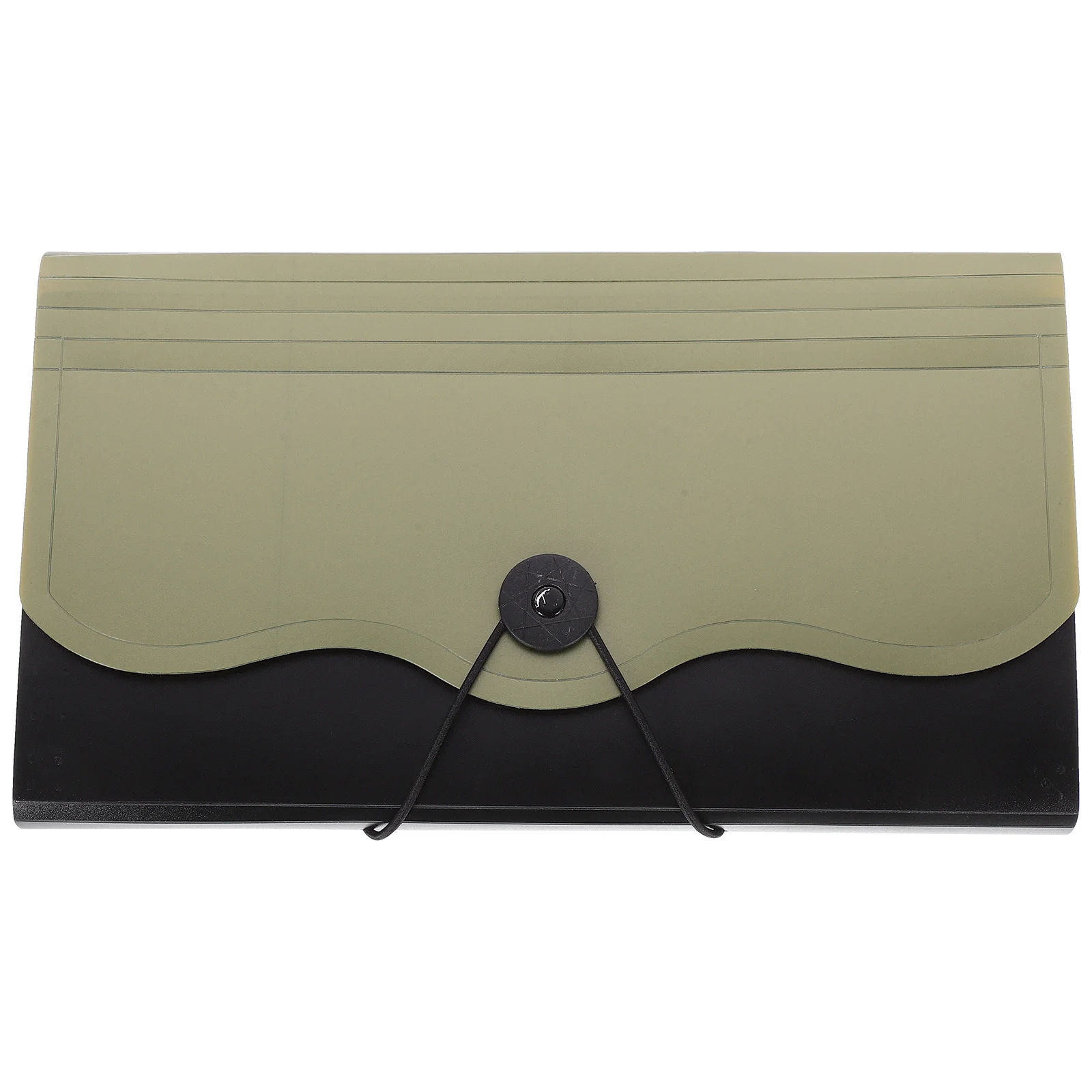 

B5 Portable Plastic File Folder For Documents Checks Tickets Accordion Design Document Storage Bag File Organizer Pouch