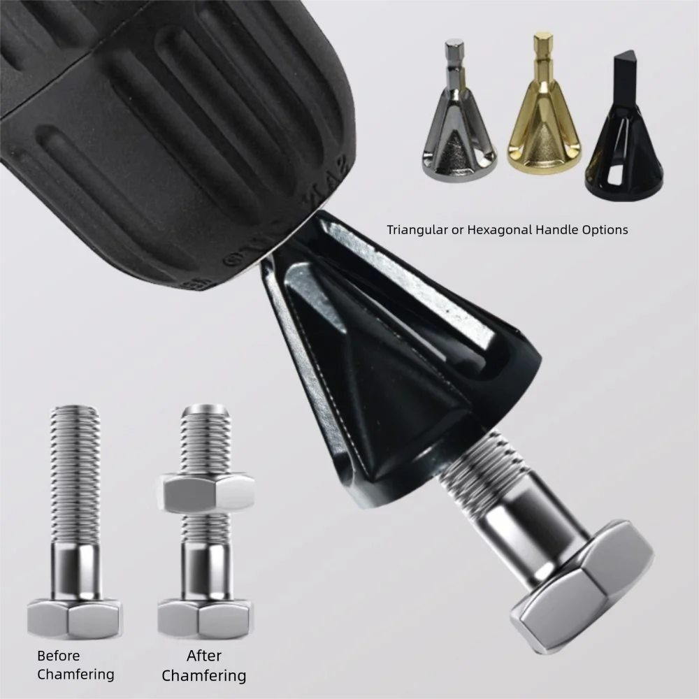 

Hexagonal Shank External Chamfer Triangular Shank Metal Countersink Drill Drill Bit Deburring Remove Burr Drill Bit Cutter