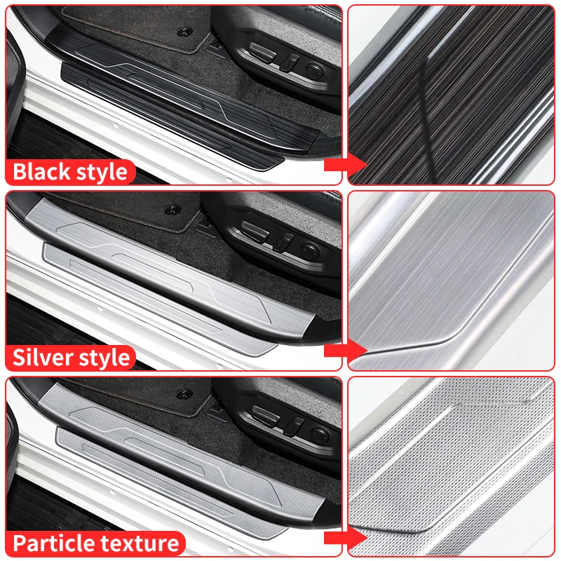 for 2022 2023 2024 Toyota Sequoia Stainless Steel Threshold Protective Cover Interior Upgraded Accessories Tuning