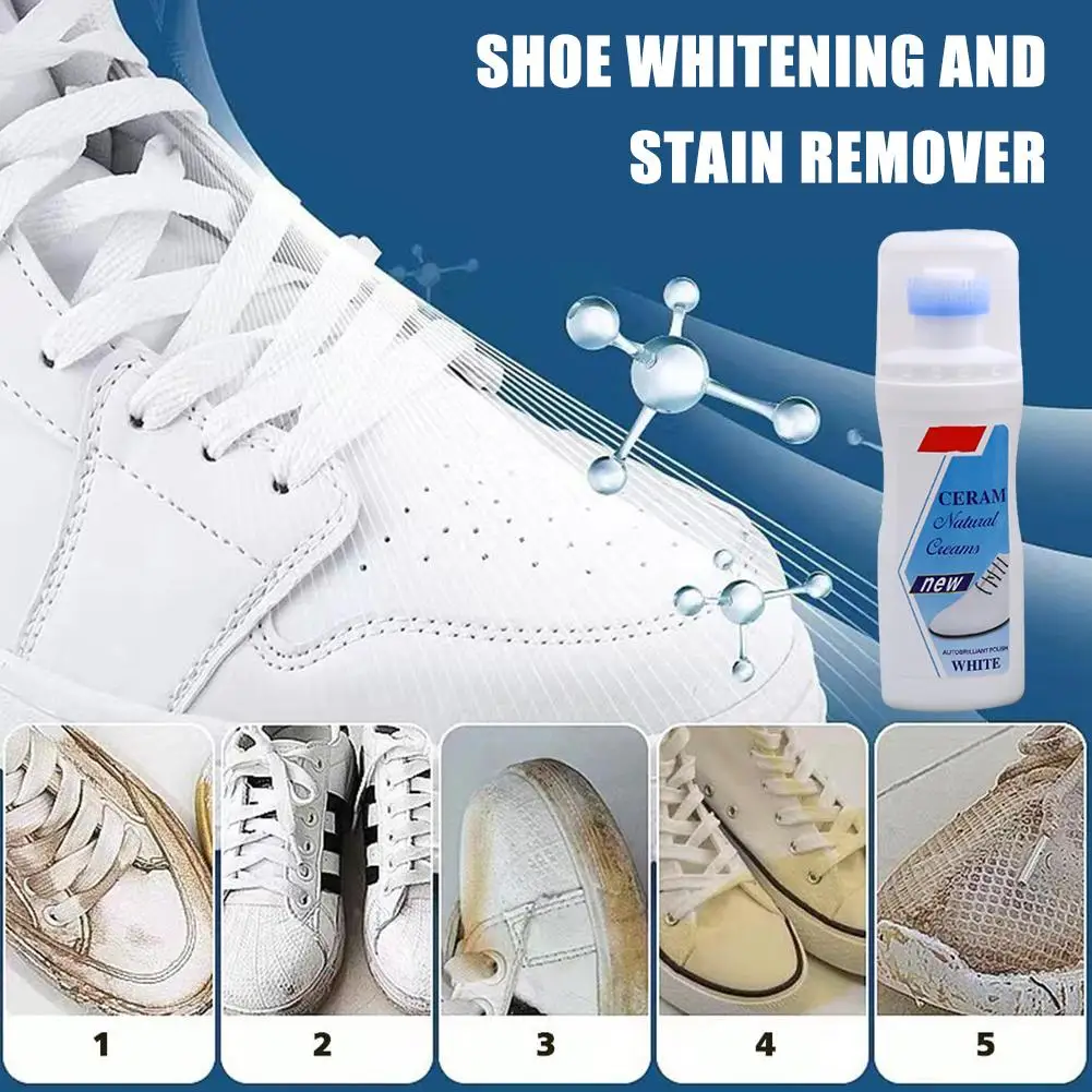 100ML White Shoe Cleaner Foam Suede Sheepskin Matte Shoes Leather Cleaner Polish Cleaning Tool Sneakers Care