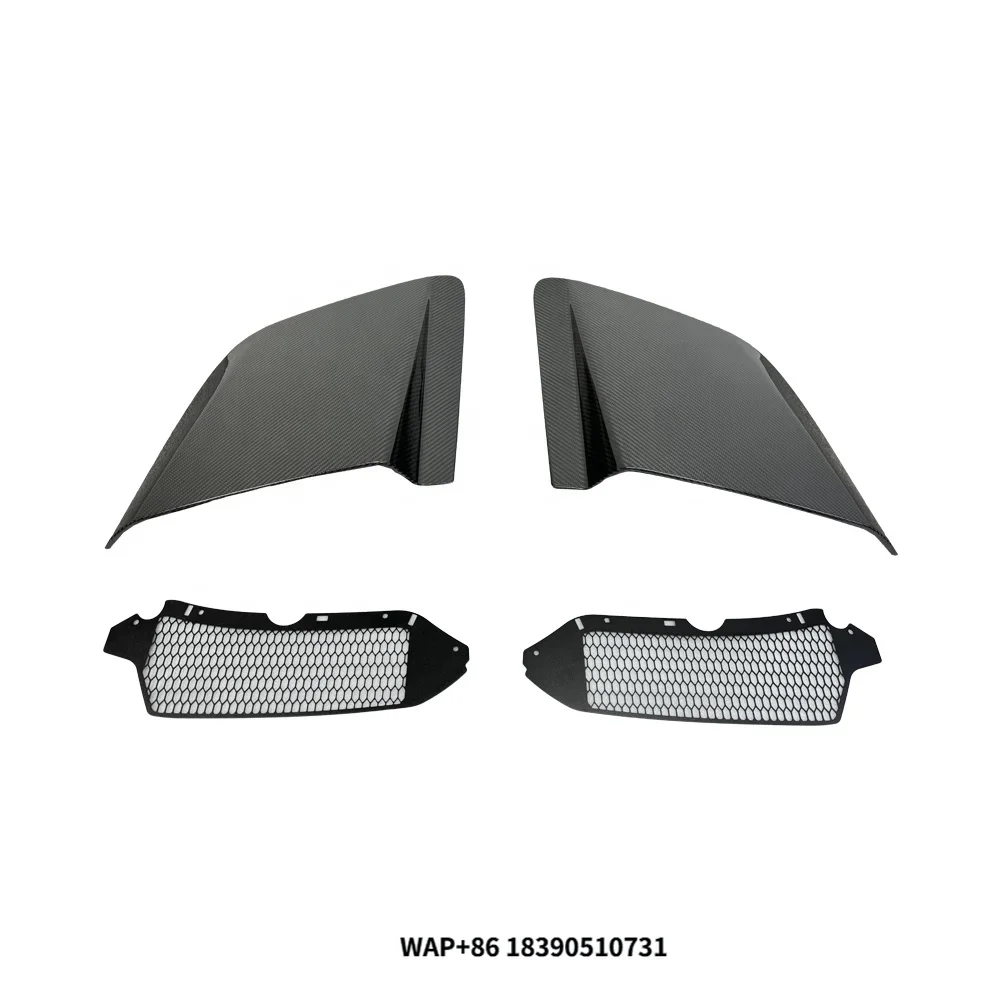 

Capristo Style Dry Carbon Fiber Car Side Vent Trim Side Door Fenders Blade Panels for R8