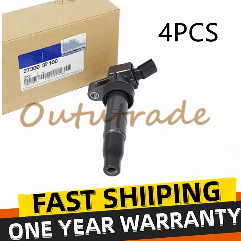 273003F100  Ignition Coil For Hyundai Sonata Santa Fe GENESIS COUPE Tucson IX35 For Kia Optima Sportage 27300-3F100