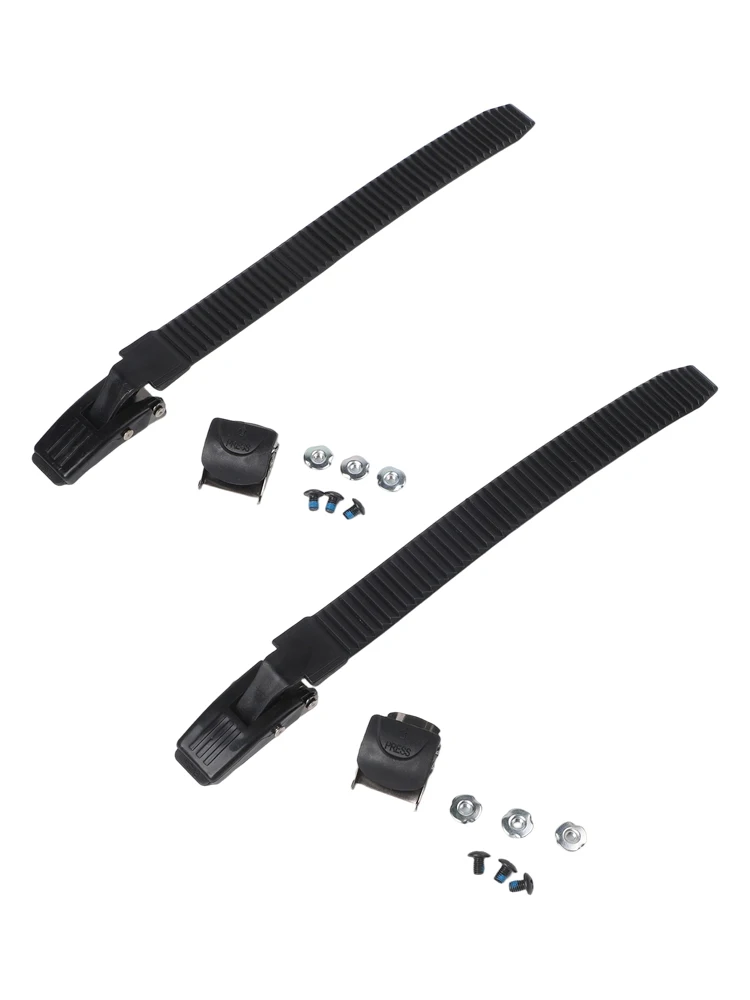 

2PCS Adjustable Inline Skate Strap Replacement With Clamp Buckle Screws And Nuts Fixing Skate Accessories