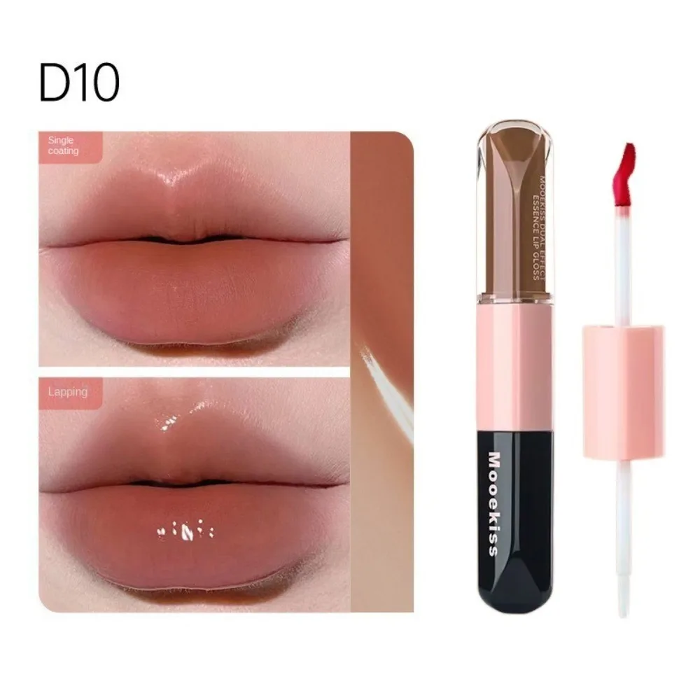 

Fashion Double-headed Mirror Lipstick Moisturizing Anti Drying Lip Gloss Long-lasting Non-stick Cup Lip Makeup Women