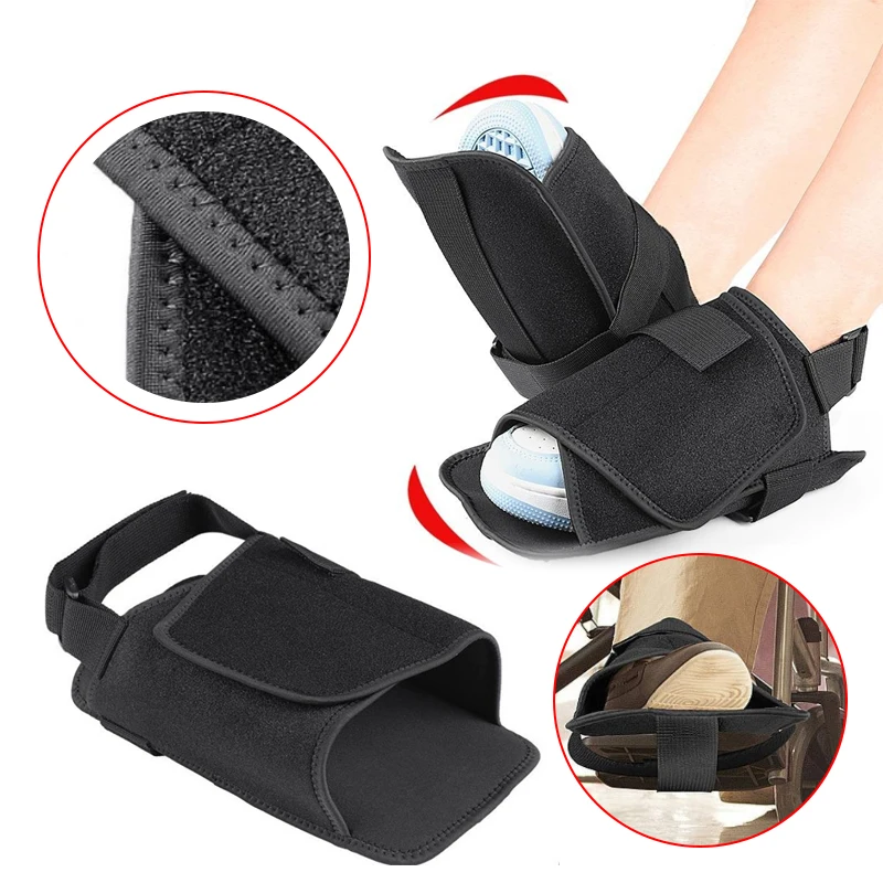 

1 шт., держатель для обуви для инвалидной коляски, черный фиксированный ремень для ног, принадлежности для ухода за пожилыми людьми, подставка для обуви, инвалидные коляски