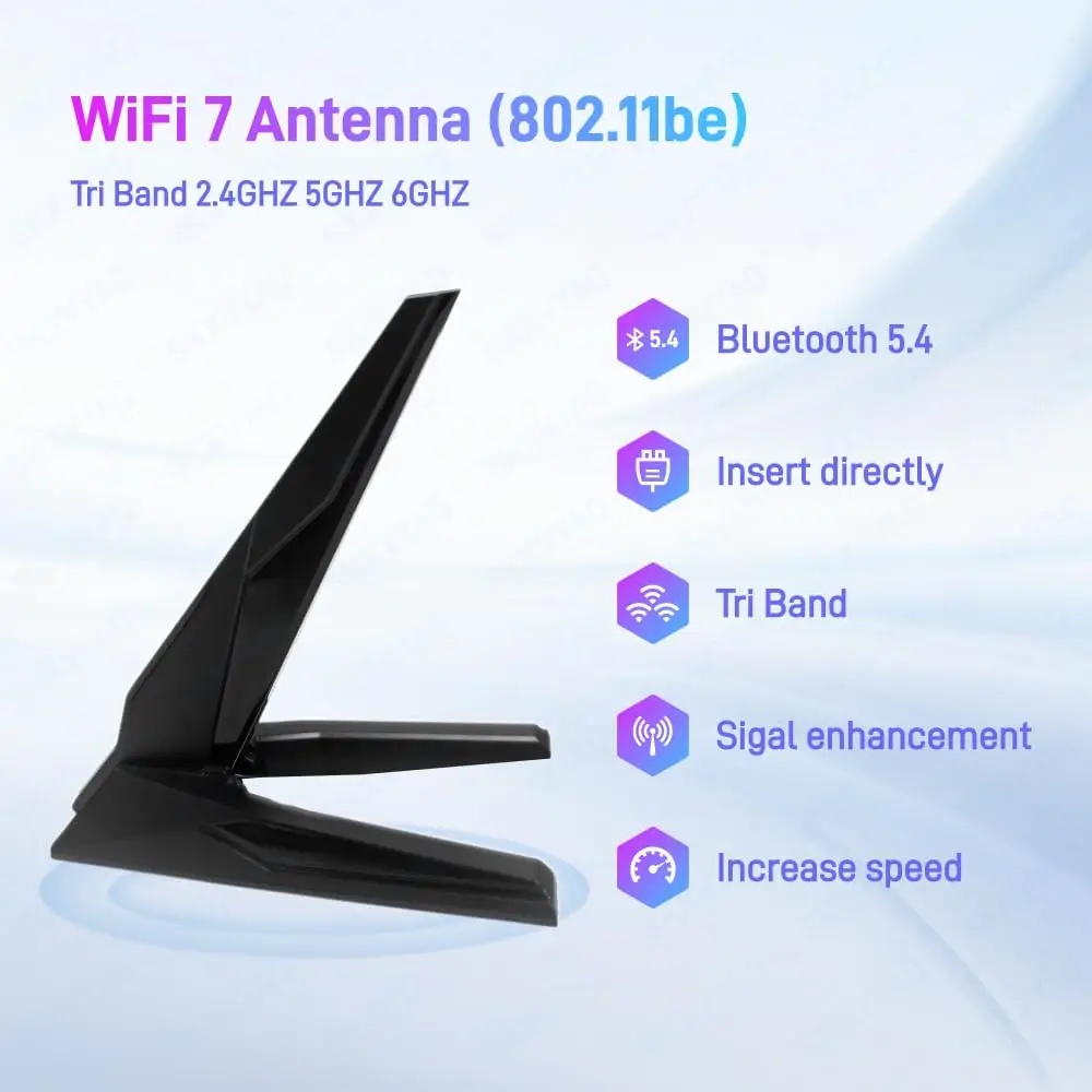 Original WIFI7 6E Motherboard Antenna For MSI MPG X870I X870E Z890I Z890 B850 B850I B860I Magnetic 2.4G 5G 6G Signal Receiver