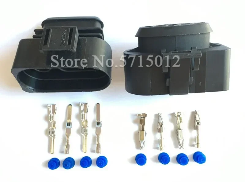 4 Hole Waterproof Electrical Wiring Connector Car O2 Oxygen Sensor Plug Sealed For VW Audi 3A0973334 3A0973304