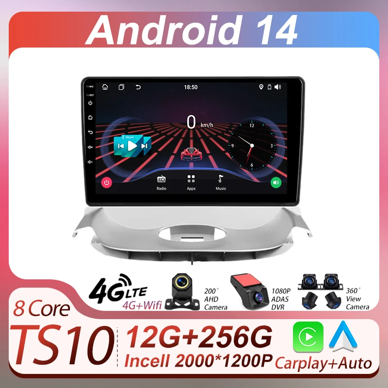 

Car Android 14 Radio Multimedia Player For Peugeot 206 T13 T16 T12 1998 - 2012 Autoraido Carplay GPS Autoradio RDS No 2din DVD