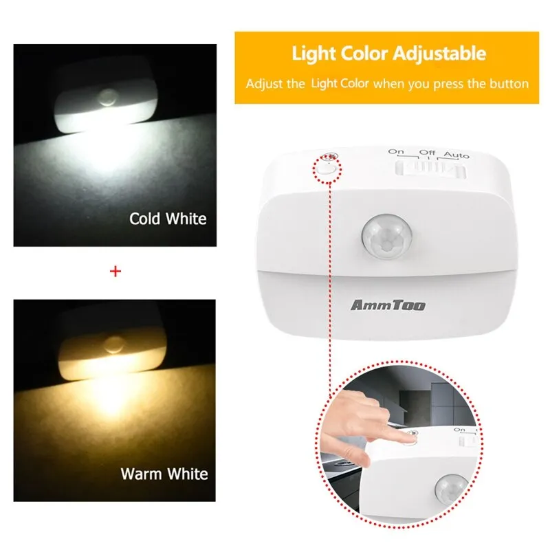 LED Night Light Toilet Sensor Lamp, Light Control Night Light Creative Energy-saving Night Light Energy-saving Night Light