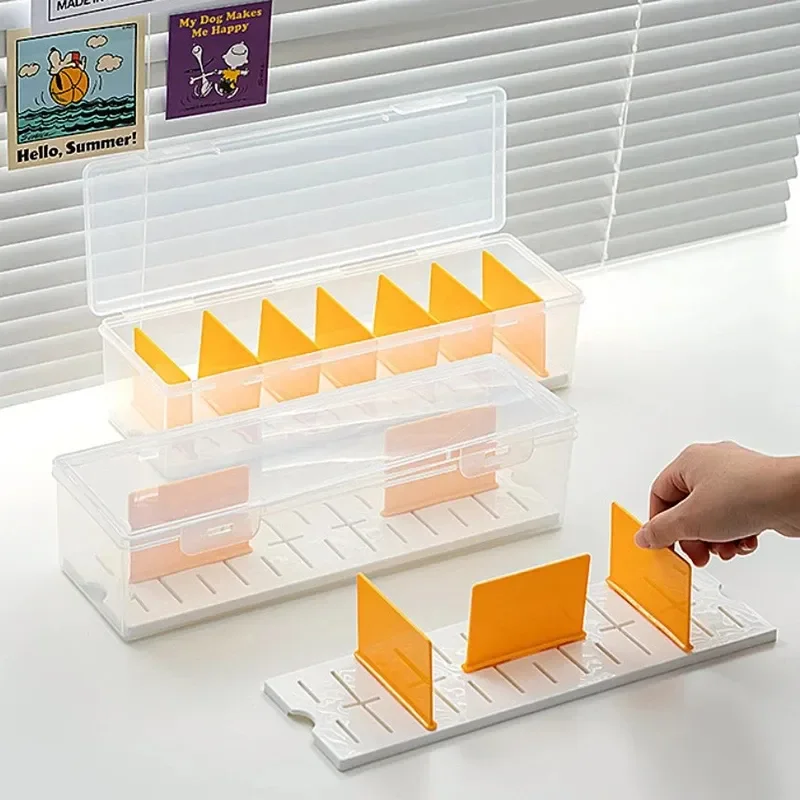 Clear Plastic Compartmentalized Organizer Box Holds 550+ Game Cards Storage Box With Adjustable Divider For PTCG/MTG Cards