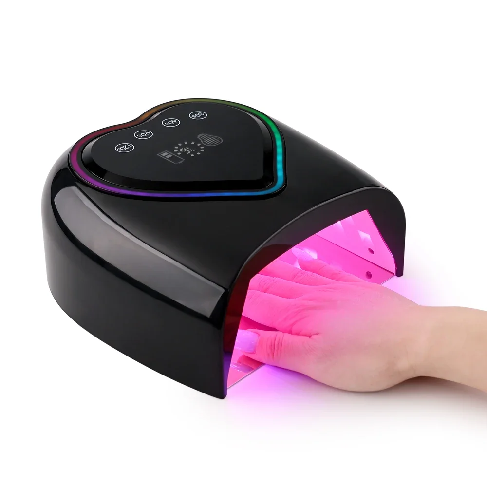 2025 New Design Professional 98W Portable Cordless uv led nails light Rechargeable Nail Dryer Lamp With Salon for nails Manicure